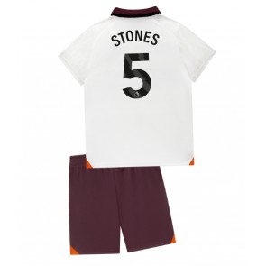 Manchester City John Stones #5 Replica Away Stadium Kit for Kids 2023-24 Short Sleeve (+ pants)
